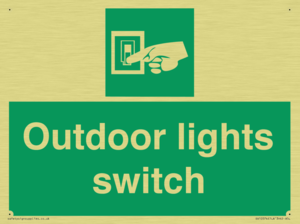 Outdoor lights switch
